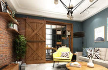 Cargar imagen en el visor de la galería, Kit Puerta Corredera Rustic 80 Óxido para puertas de hasta 80kg - accesorios para puertas