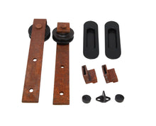 Cargar imagen en el visor de la galería, Kit Puerta Corredera Rustic 80 Óxido para puertas de hasta 80kg - accesorios para puertas