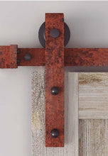 Cargar imagen en el visor de la galería, Kit Puerta Corredera Rustic 80 Óxido para puertas de hasta 80kg - accesorios para puertas