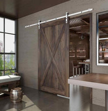 Cargar imagen en el visor de la galería, Kit Puerta Corredera Rustic 80 Blanco para puertas de hasta 80kg - accesorios para puertas