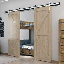 Cargar imagen en el visor de la galería, Kit Puerta Corredera Rustic 80 Blanco para puertas de hasta 80kg - accesorios para puertas