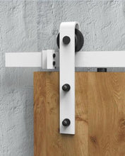 Cargar imagen en el visor de la galería, Kit Puerta Corredera Rustic 80 Blanco para puertas de hasta 80kg - accesorios para puertas