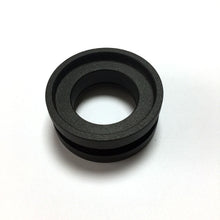 Cargar imagen en el visor de la galería, Tirador-Uñero redondo negro de acero para puerta de cristal - accesorios para puertas