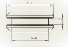 Cargar imagen en el visor de la galería, Tirador-Uñero redondo negro ciego de acero inoxidable para puerta de cristal - accesorios para puertas