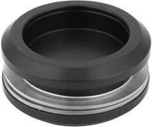 Cargar imagen en el visor de la galería, Tirador-Uñero redondo negro ciego de acero inoxidable para puerta de cristal - accesorios para puertas