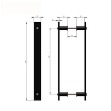Cargar imagen en el visor de la galería, Tirador doble barra Rustic - accesorios para puertas