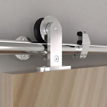Cargar imagen en el visor de la galería, Kit Puerta Corredera Sienna Madera de acero inoxidable para puertas de hasta 120kg - accesorios para puertas