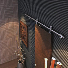 Cargar imagen en el visor de la galería, Kit Puerta Corredera Sienna Madera de acero inoxidable para puertas de hasta 120kg - accesorios para puertas
