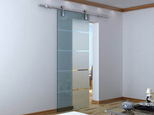 Cargar imagen en el visor de la galería, Kit Sienna Cristal de acero inoxidable para puertas de hasta 120kg - accesorios para puertas
