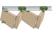 Cargar imagen en el visor de la galería, Kit Husky Folding 25 para puertas plegables de madera hasta 25kg. - accesorios para puertas
