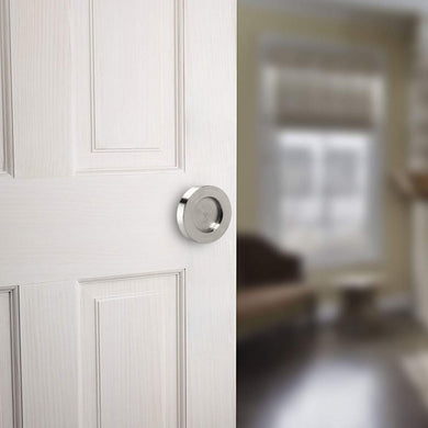 Tirador-Uñero redondo de acero inoxidable para puerta de madera - accesorios para puertas
